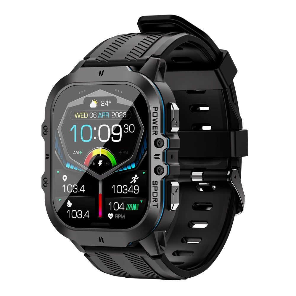 Bakeey C26 1.96inch AMOLED Display 8763EWE-VP 128M bluetooth Call Heart Rate Blood Pressure Blood Oxygen Monitor Sleep Monitoring Multi-sport Modes Music Playback 1ATM Waterproof Smart Watch (image for) Bakeey C26 1.96inch AMOLED Display 8763EWE-VP 128M bluetooth Call Heart Rate Blood Pressure Blood Oxygen Monitor Sleep Monitoring Multi-sport Modes Music Playback 1ATM Waterproof Smart Watch
