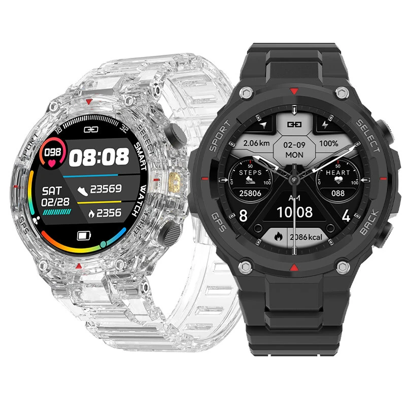 DT NO.I DT5 Sport 1.45inch HD Screen GPS Compass bluetooth Call Heart Rate Blood Pressure Blood Oxygen Monitor Sleep Monitoring Multi-sport Modes Music Playback IP68 Waterproof Smart Watch (image for) DT NO.I DT5 Sport 1.45inch HD Screen GPS Compass bluetooth Call Heart Rate Blood Pressure Blood Oxygen Monitor Sleep Monitoring Multi-sport Modes Music Playback IP68 Waterproof Smart Watch