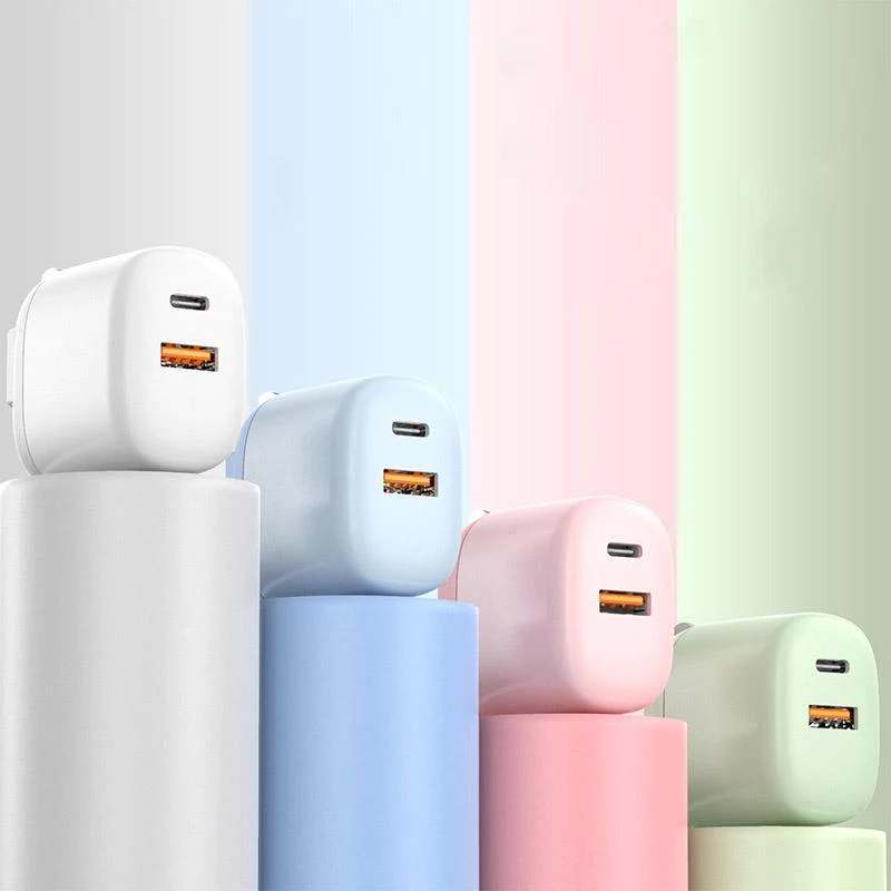 (image for) Foldable dual-hole fast charging charging head