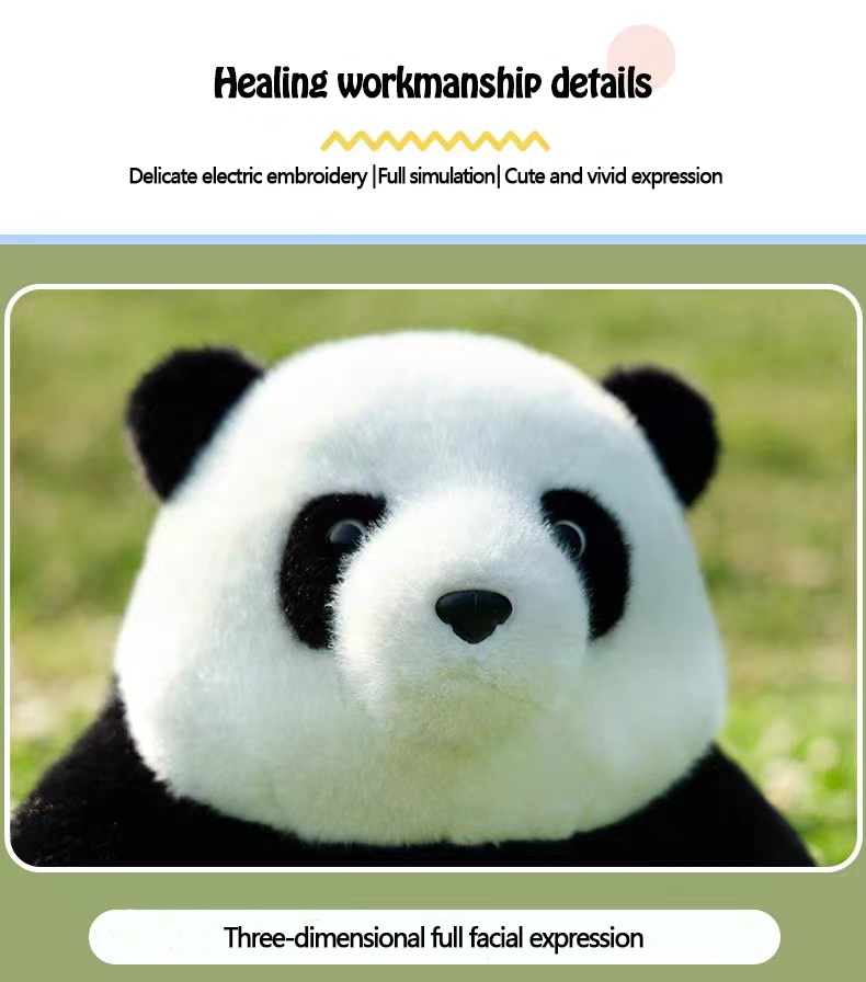 (image for) 🔥50% off New Fall Arrivals🔥Super Simulation Panda Doll Plush Toy Sitting Posture Giant Panda