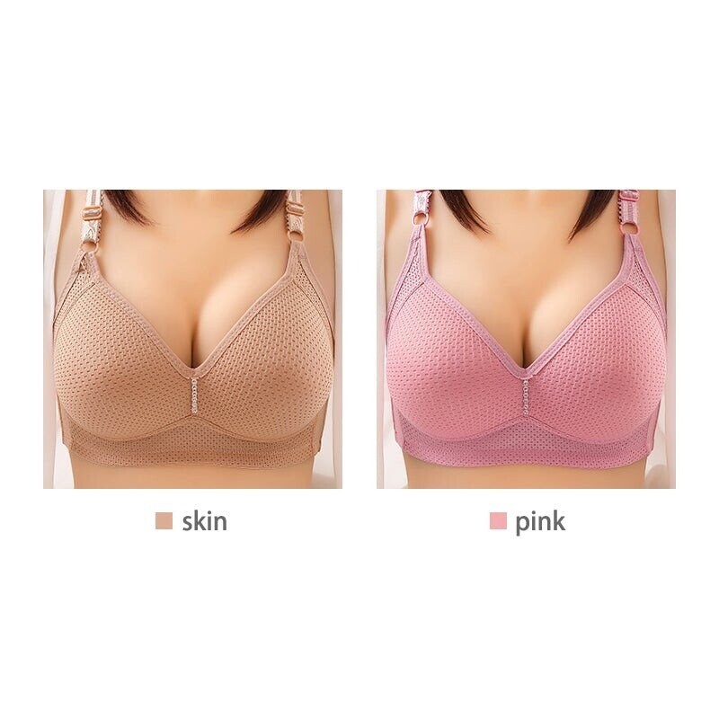 (image for) 🔥Plus Size Bra Women Underwear Wire Free Comfort Soft Breathable🔥