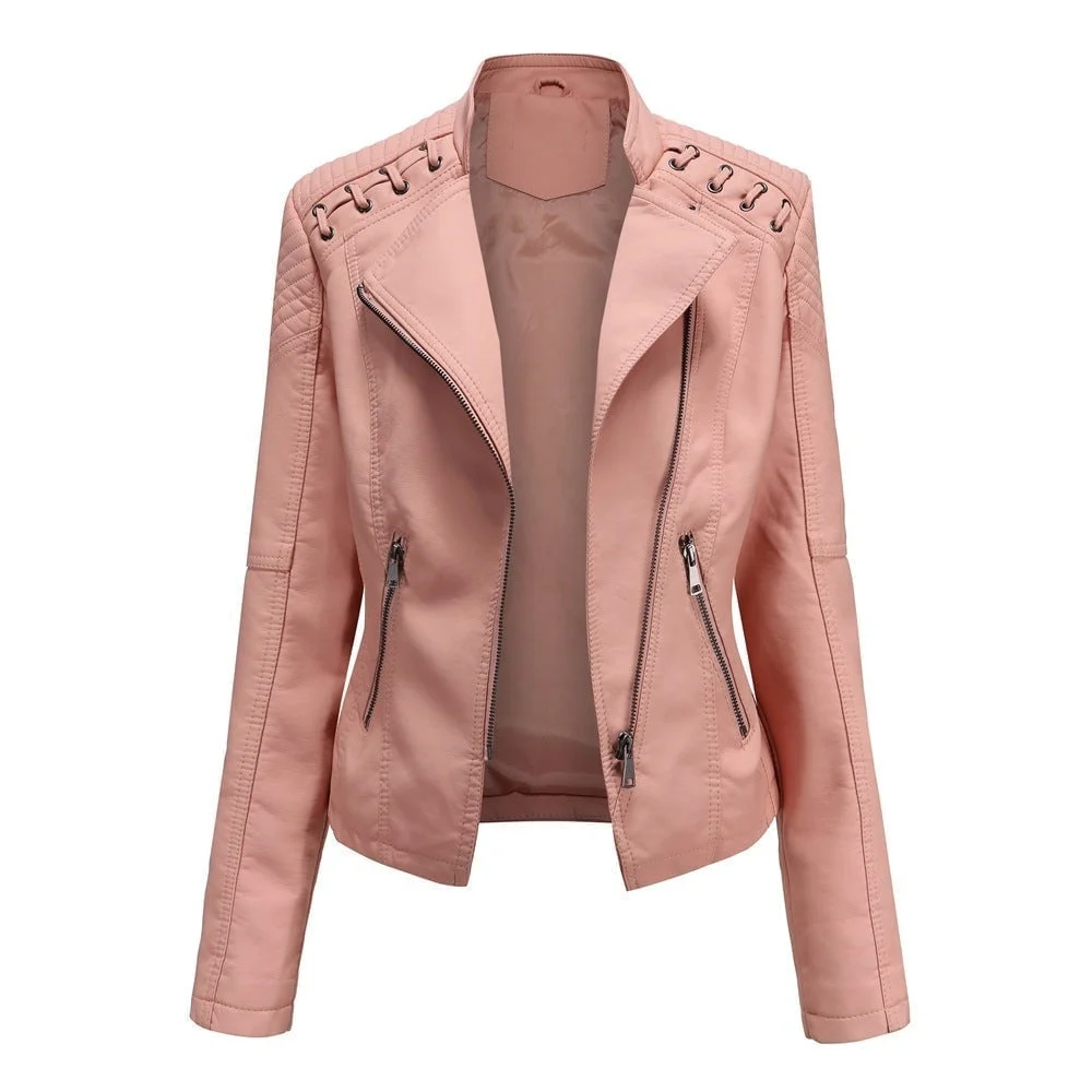 (image for) (🔥 Promotion 47% OFF) - Washed Leather Jacket