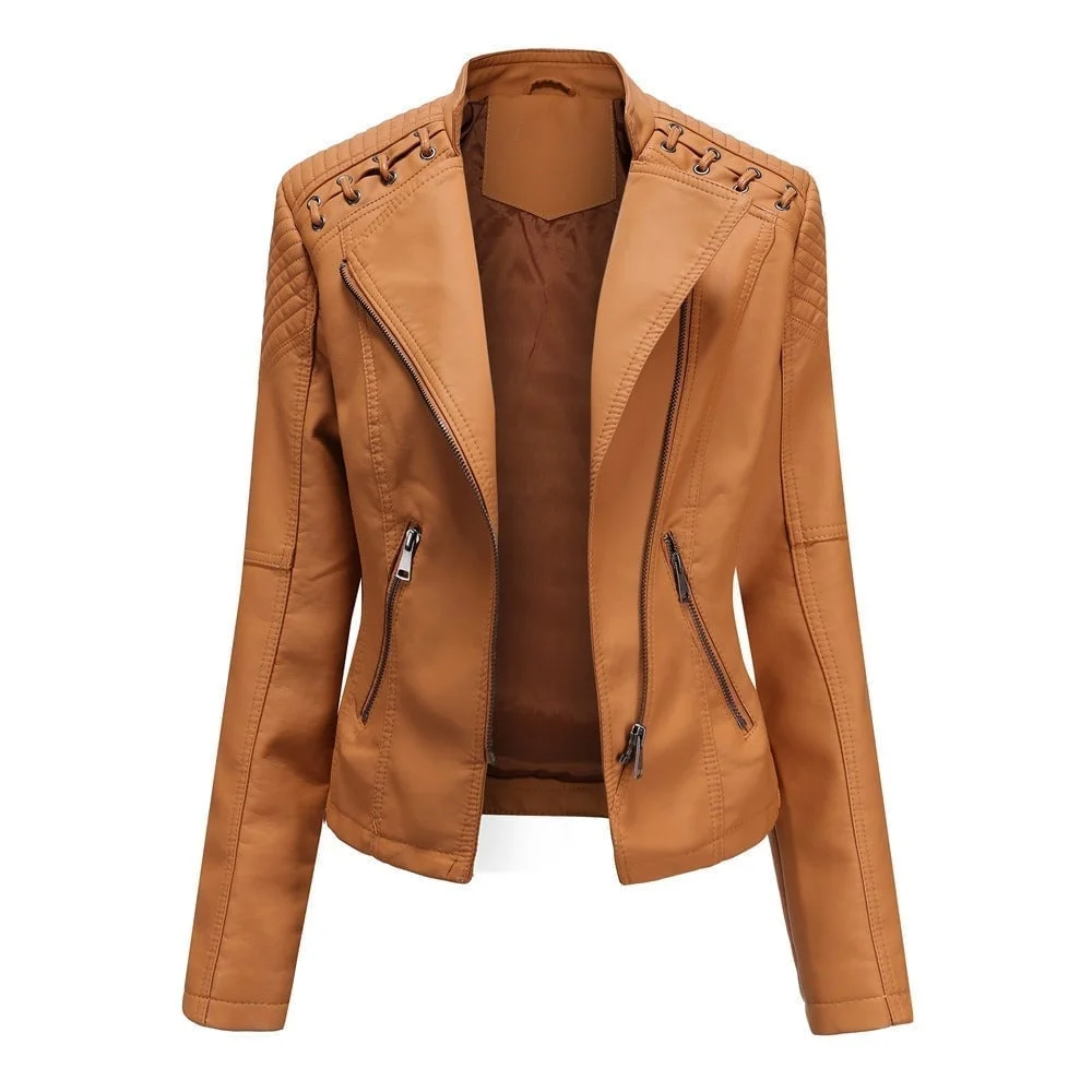 (image for) (🔥 Promotion 47% OFF) - Washed Leather Jacket