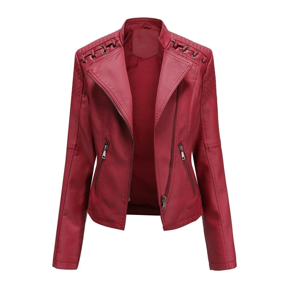 (image for) (🔥 Promotion 47% OFF) - Washed Leather Jacket