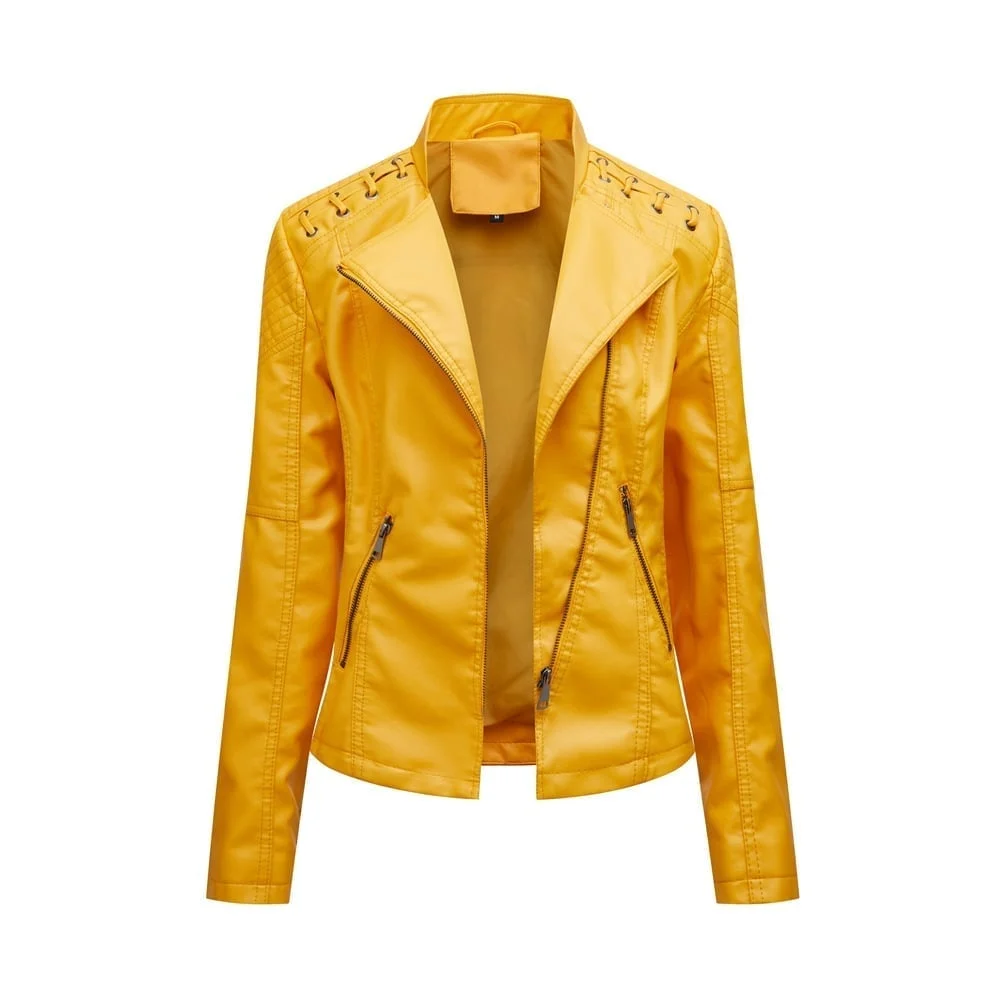 (image for) (🔥 Promotion 47% OFF) - Washed Leather Jacket