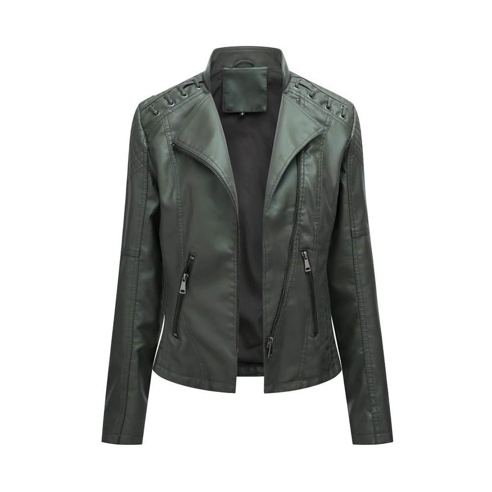 (image for) (🔥 Promotion 47% OFF) - Washed Leather Jacket