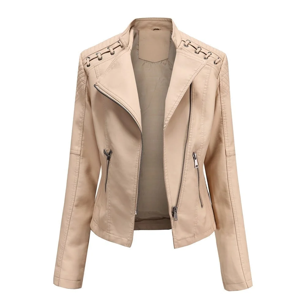 (image for) (🔥 Promotion 47% OFF) - Washed Leather Jacket