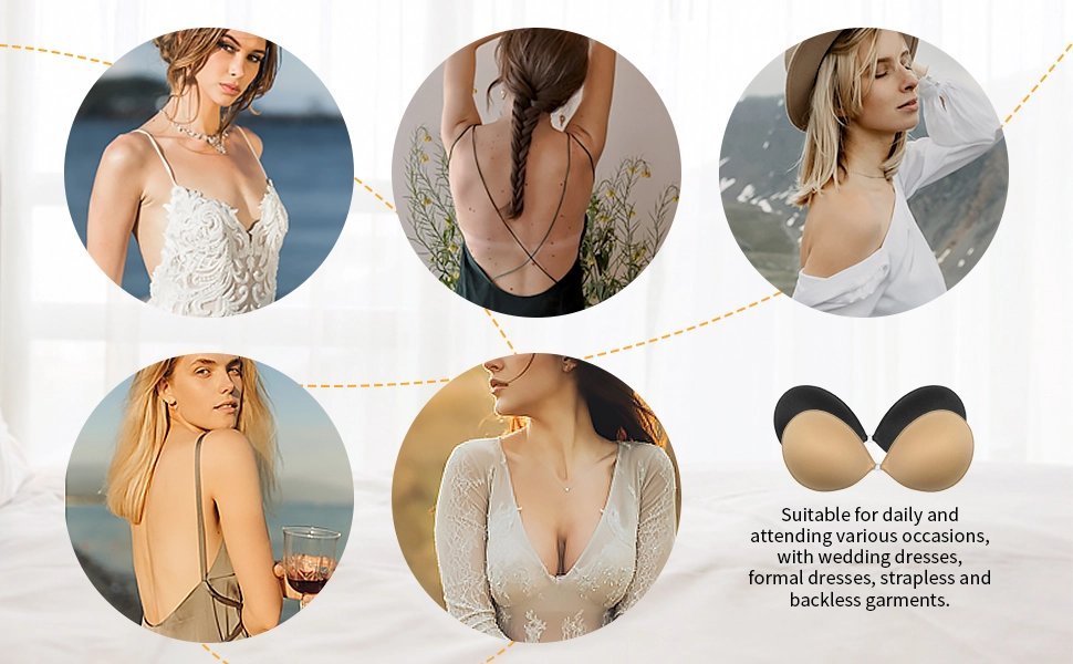 (image for) Adhesive invisible gathering bras - 🔥BUY 2 GET FREE SHIPPING🔥(Choice of 49% of customers)